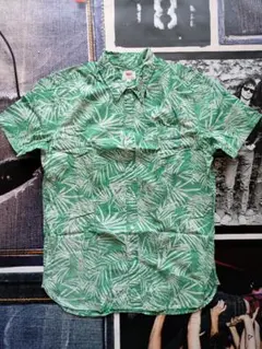 Levi's リーフ 柄シャツ 그린