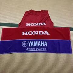 社会人野球選ホンダビブス、タオルマフラー　ヤマハタオルマフラー3枚セットのサムネイル