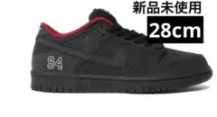 新品 Supreme × Nike SB Dunk Low Black 28cm