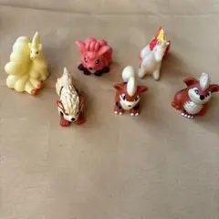 ポケモンキッズ　指人形　フィギュア　6点セット　進化系