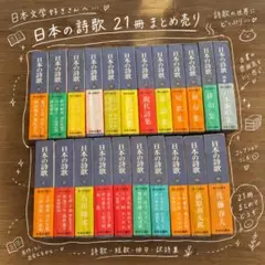 中央公論社 日本の詩歌 短歌 俳句 近代詩 現代詩 訳詩 文学 古書