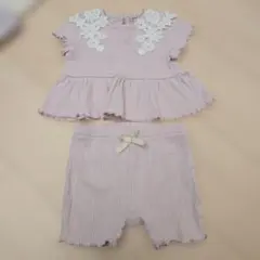 petit main 花モチーフ セットアップ 70cmのサムネイル