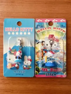 平成レトロ 2016年ご当地キティ× Mt.Fuji ぶじちゃん キーホルダー