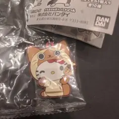 モンハン×サンリオキャラクターズ　カプセルラバーマスコット　アイルー×キティ