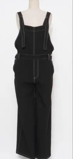 美品 Gypsohila オールインワンサロペット 黒 サイズF*JD1133
