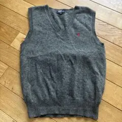 Polo by Ralph Lauren グレー Vネック ベスト 160