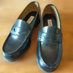 HARUTA ブラック ローファー 　美品　幅広　ハルタ