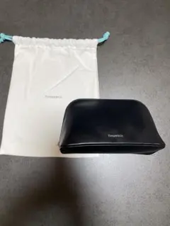 Tiffany & Co. ブラックレザーポーチ