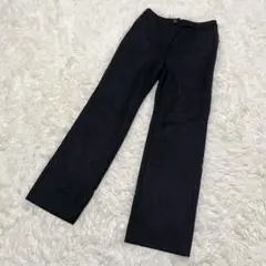 CHRISTIAN AUJARD✨ ストレートパンツ 黒 7号　裏地付 ウール混