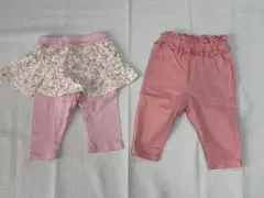 【美品】BEBE、アプレレクール　パンツ2点セット　 90サイズ