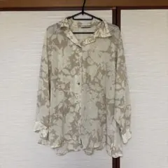 CORDIER 花柄 長袖シャツ ブラウス ベージュのサムネイル