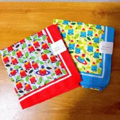 新品　ヴィヴィアンウエストウッド　花柄　チューリップ　オーヴ柄　ハンカチ　2枚