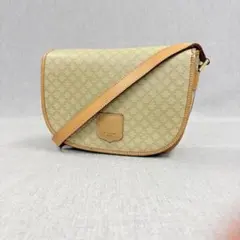 CELINE セリーヌ トリオンフ ショルダーバッグ PVC 斜め掛け ベージュ