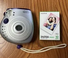 FUJIFILM インスタントカメラ　チェキ　 シルバー/パープル