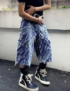 ハーフパンツ フリンジ