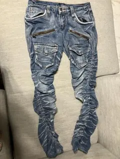 名作 完品 PPFM CHAOS CURVE DISTRESSED DENIM - メルカリ
