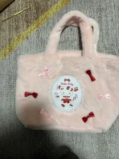 ハローキティ ファー バッグ ピンク　くじ