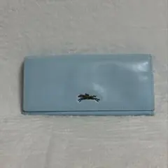 ロンシャン★長財布★レザー★水色系★美品のサムネイル