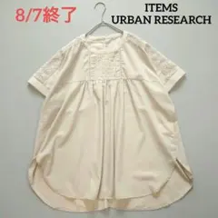 アイテムズ アーバンリサーチ ピンタックレースブラウス Fのサムネイル