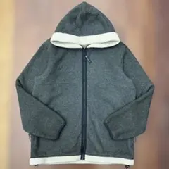 Columbia 厚手 フリースジャケット 刺繍ロゴ 古着 グレー XLサイズ