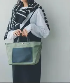 トプカピ　CALM レディース ミニトート バッグ　モスグリーン