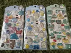 【正規品】つぶらな瞳ウォーターシール３枚セットのサムネイル