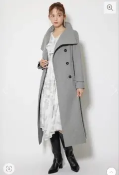 rienda 25オーバーネックシンデレララインコート