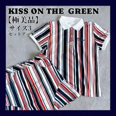 KISS ON THE GREEN ストライプ セットアップ ゴルフウェア