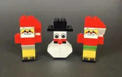 【レゴ】サンタクロース2個と雪だるま1個　LEGO