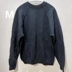 Tultex ブラック スウェット ミディアム　裏起毛