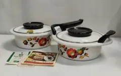 象印 ホーロー鍋 2点セット レトロ商品のサムネイル