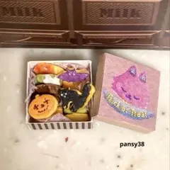 ミニチュアスイーツ　ハロウィンおやつ箱セット