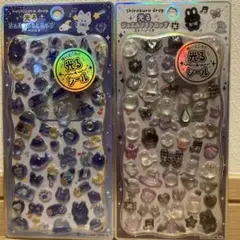 【正規品】光るジュエルプチドロップ　星空ドロップ　白黒ドロップ　カミオジャパン