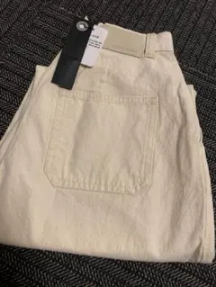 新品 JEANASIS ダブルタック デザインホワイト デニムパンツ