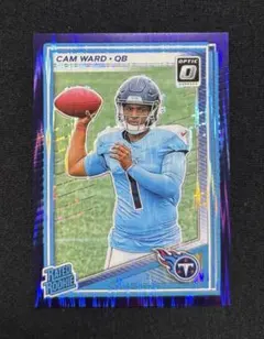 Cam Ward Purple Shock Rookie NFLカード パラレル