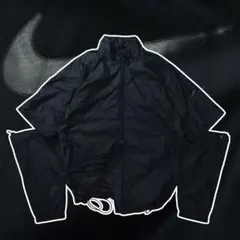 00s archive NIKE 2way ナイロンジャケット ブラック グレー
