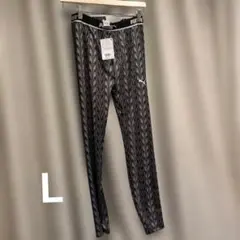 PUMA 幾何学模様 レギンス Lサイズ