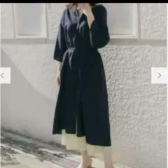 タグ付き　アーバンリサーチ　ネイビー シャツワンピース ベルト付き