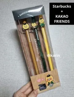 【限定】韓国スタバ kakao friends コラボ シリコンストローセットのサムネイル