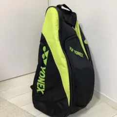 YONEX スタンドバッグ(BAG1739) ラケットバッグ 黒/黄緑