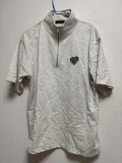 レディースS ハーフジップ 半袖 スウェットTシャツ スウェットハーフパンツのサムネイル