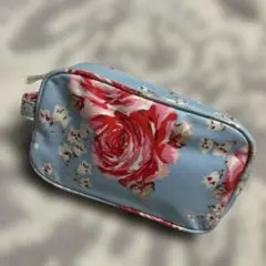 Cath Kidston ポーチ 花柄　水色のサムネイル