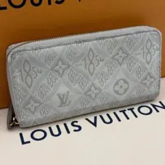 ルイヴィトン 長財布 ジッピーウォレット モノグラム ジャガード デニム