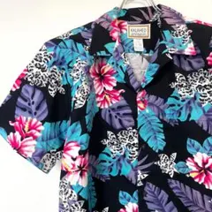 ＸＬ アロハシャツ KALAHEO ハワイアン USA 半袖 シャツ 花柄 総柄