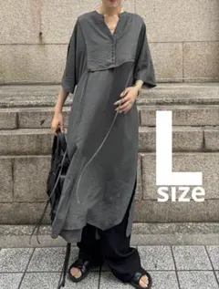 FRIFLU 五部袖 シャツワンピース