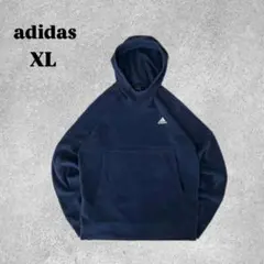 adidas アディダス フリース パーカー フーディー 裏起毛 XL