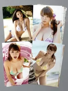 河西結心 北川莉央 伊勢鈴蘭 少年サンデーコラボ ポストカード（水着