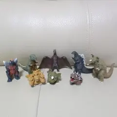 ゴジラ 怪獣 ソフビ フィギュア 8体セット　平成レトロのサムネイル