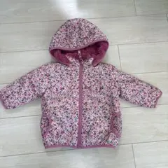 ホットビスケッツ　中綿ジャンパー　ボア　ピンク　リバーシブル　アウター　80