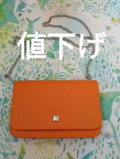 ロンシャン　革　チェーン ショルダー　バッグ